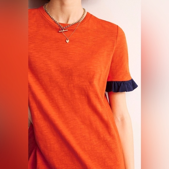 Boden Emily Ruffle Cotton Dress - Picture 9 of 10